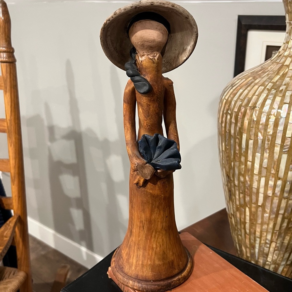 Artisan Sculpture with Fan